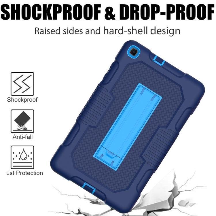 For Samsung Galaxy Tab A 8.0 2019 T290 Contrast Color Robot Shockproof Silicone + PC Tablet Case
