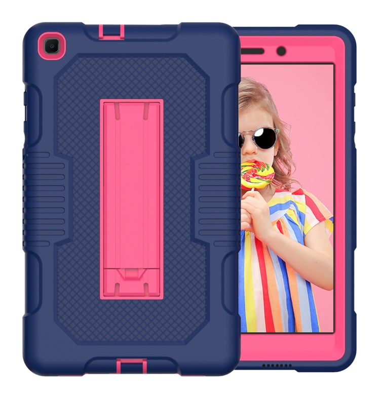 For Samsung Galaxy Tab A 8.0 2019 T290 Contrast Color Robot Shockproof Silicone + PC Tablet Case