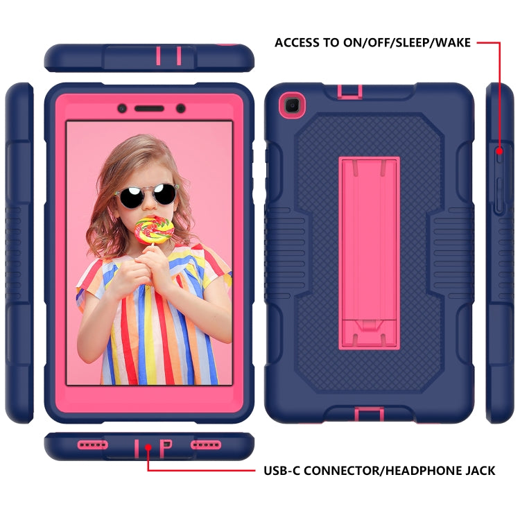 For Samsung Galaxy Tab A 8.0 2019 T290 Contrast Color Robot Shockproof Silicone + PC Tablet Case