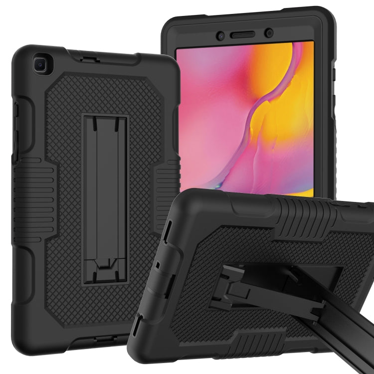 For Samsung Galaxy Tab A 8.0 2019 T290 Contrast Color Robot Shockproof Silicone + PC Tablet Case