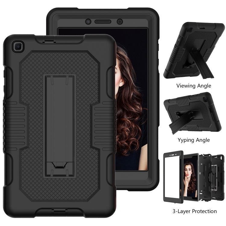 For Samsung Galaxy Tab A 8.0 2019 T290 Contrast Color Robot Shockproof Silicone + PC Tablet Case