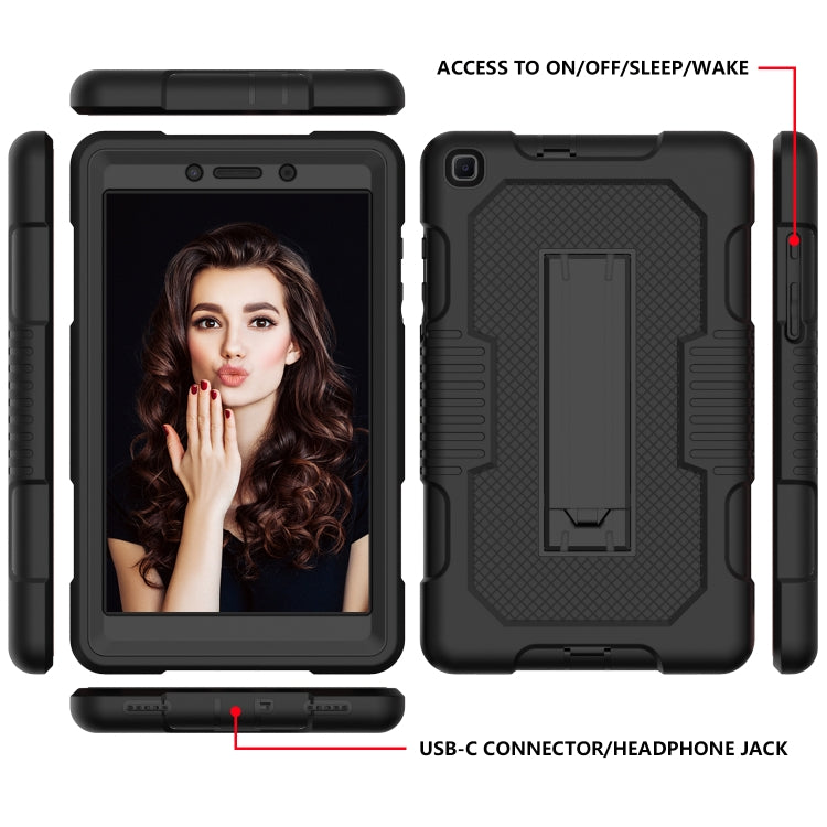 For Samsung Galaxy Tab A 8.0 2019 T290 Contrast Color Robot Shockproof Silicone + PC Tablet Case