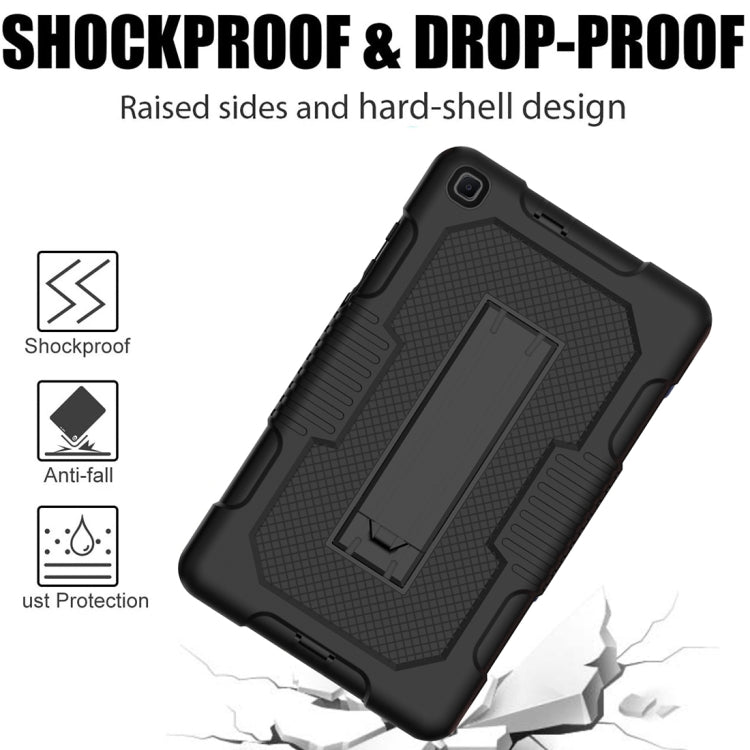 For Samsung Galaxy Tab A 8.0 2019 T290 Contrast Color Robot Shockproof Silicone + PC Tablet Case