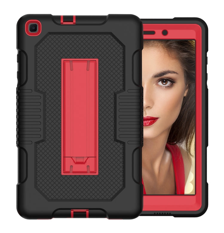 For Samsung Galaxy Tab A 8.0 2019 T290 Contrast Color Robot Shockproof Silicone + PC Tablet Case