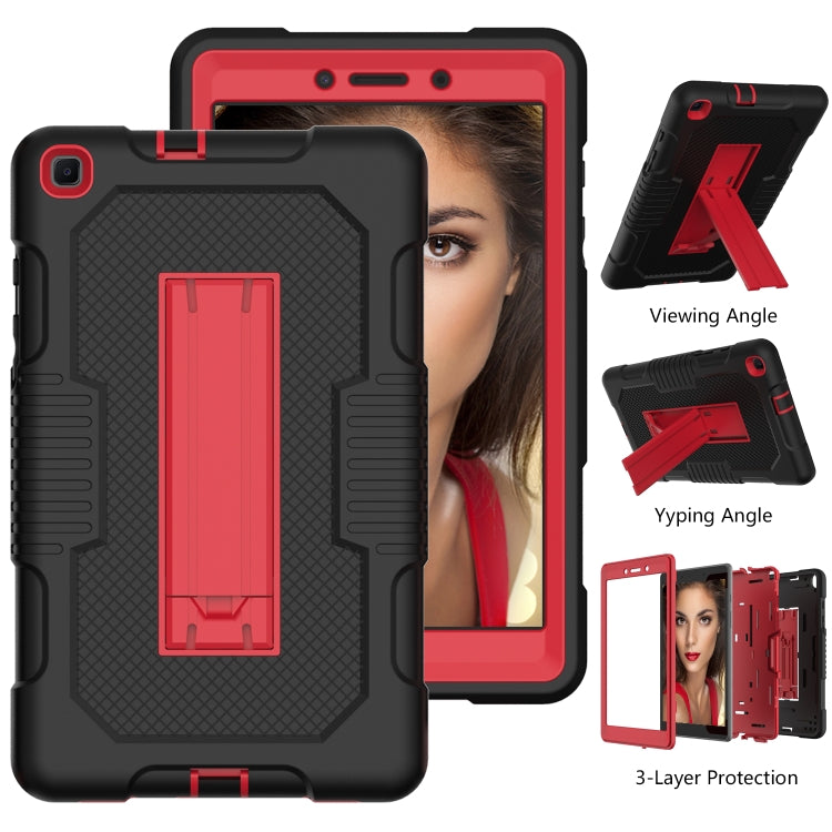 For Samsung Galaxy Tab A 8.0 2019 T290 Contrast Color Robot Shockproof Silicone + PC Tablet Case