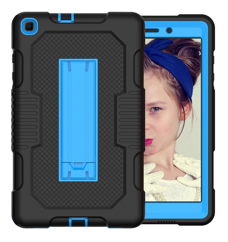 For Samsung Galaxy Tab A 8.0 2019 T290 Contrast Color Robot Shockproof Silicone + PC Tablet Case