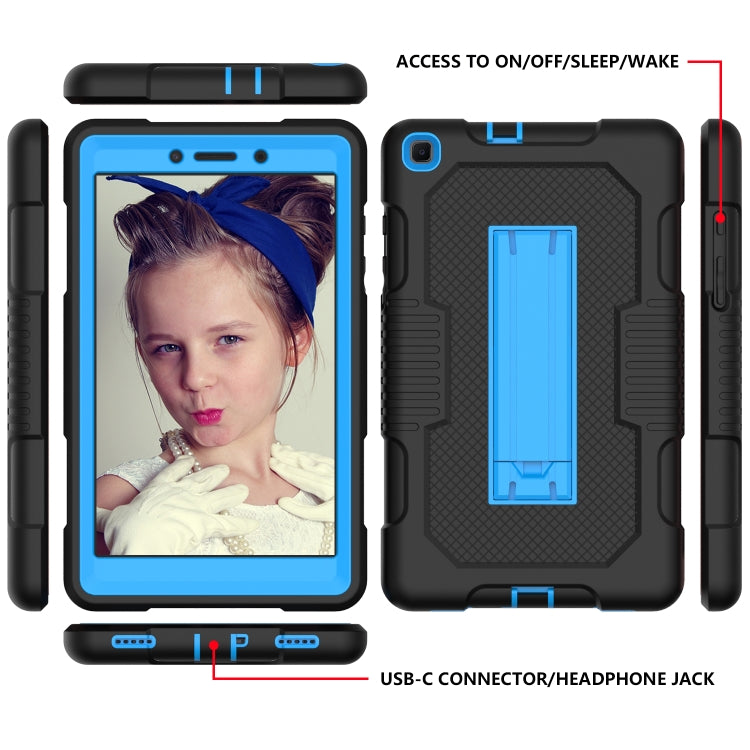 For Samsung Galaxy Tab A 8.0 2019 T290 Contrast Color Robot Shockproof Silicone + PC Tablet Case