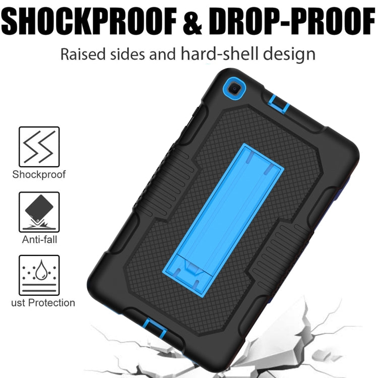 For Samsung Galaxy Tab A 8.0 2019 T290 Contrast Color Robot Shockproof Silicone + PC Tablet Case