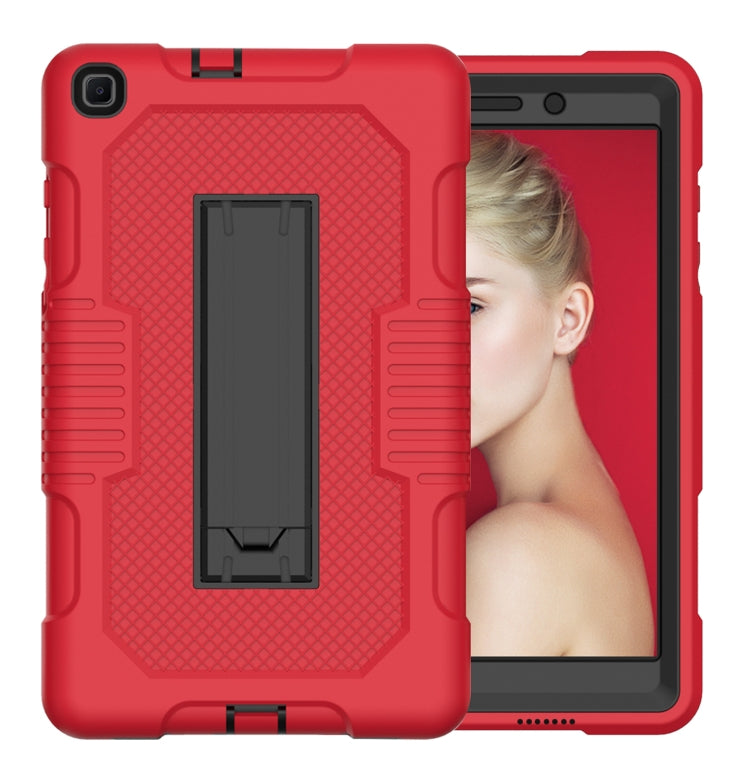 For Samsung Galaxy Tab A 8.0 2019 T290 Contrast Color Robot Shockproof Silicone + PC Tablet Case