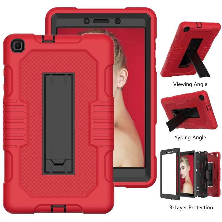 For Samsung Galaxy Tab A 8.0 2019 T290 Contrast Color Robot Shockproof Silicone + PC Tablet Case