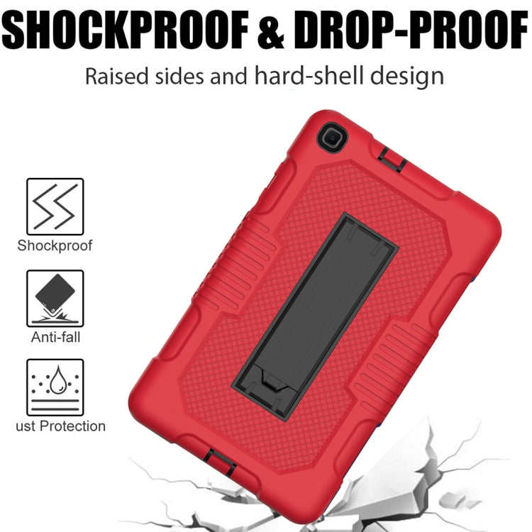 For Samsung Galaxy Tab A 8.0 2019 T290 Contrast Color Robot Shockproof Silicone + PC Tablet Case