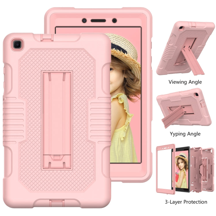 For Samsung Galaxy Tab A 8.0 2019 T290 Contrast Color Robot Shockproof Silicone + PC Tablet Case