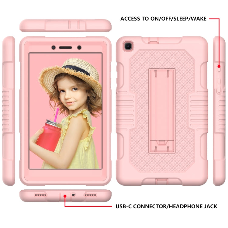 For Samsung Galaxy Tab A 8.0 2019 T290 Contrast Color Robot Shockproof Silicone + PC Tablet Case