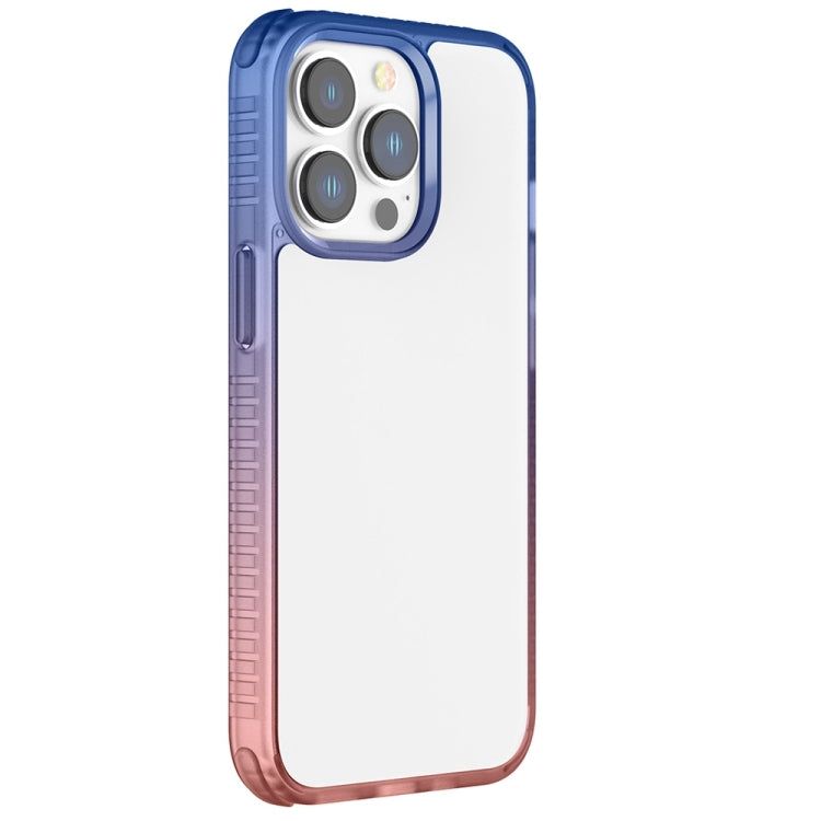 For iPhone 14 Pro Max Colorful Gradient TPU + PC Phone Case