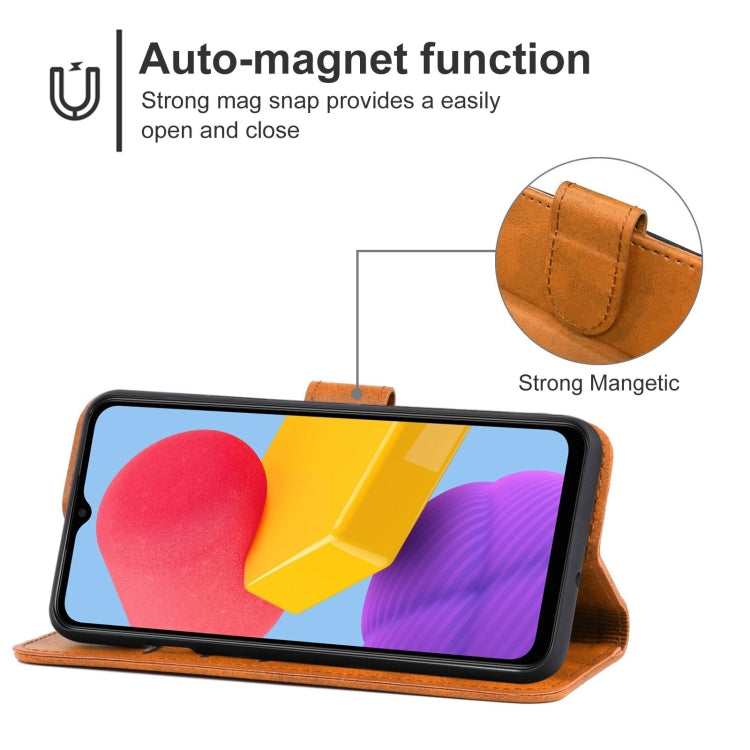 For Samsung Galaxy M13 4G Leather Phone Case