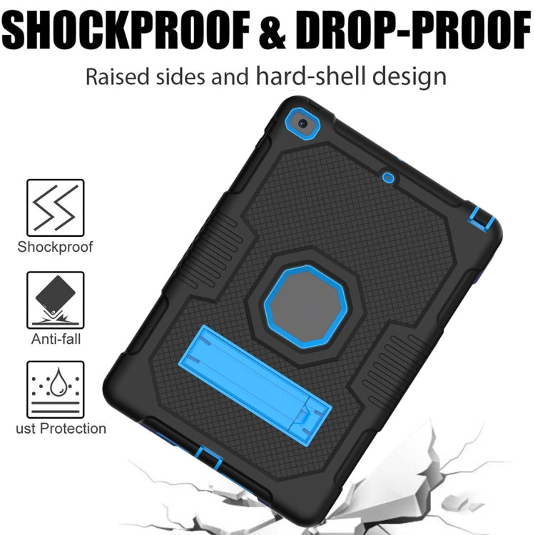 For iPad 10.2 2021 Contrast Color Robot Shockproof Silicone + PC Tablet Case
