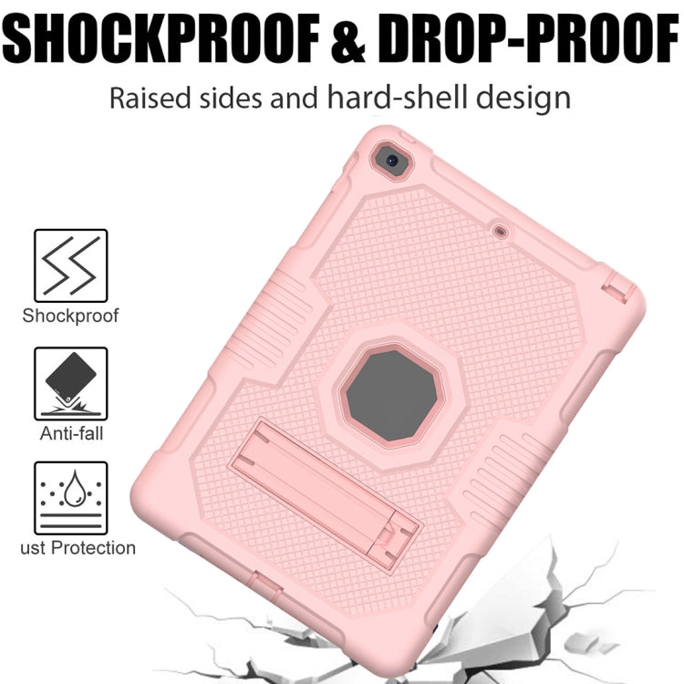 For iPad 10.2 2021 Contrast Color Robot Shockproof Silicone + PC Tablet Case