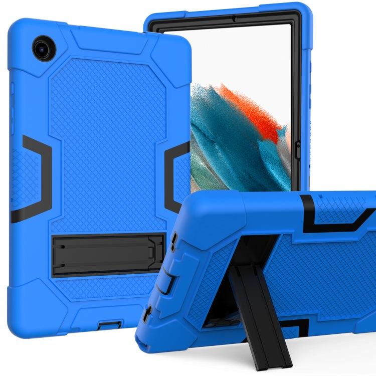 For Samsung Galaxy Tab A8 10.5 2021 X200 Contrast Color Robot Silicone + PC Tablet Case