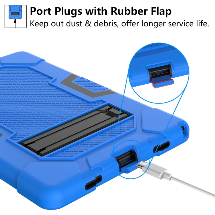 For Samsung Galaxy Tab A8 10.5 2021 X200 Contrast Color Robot Silicone + PC Tablet Case