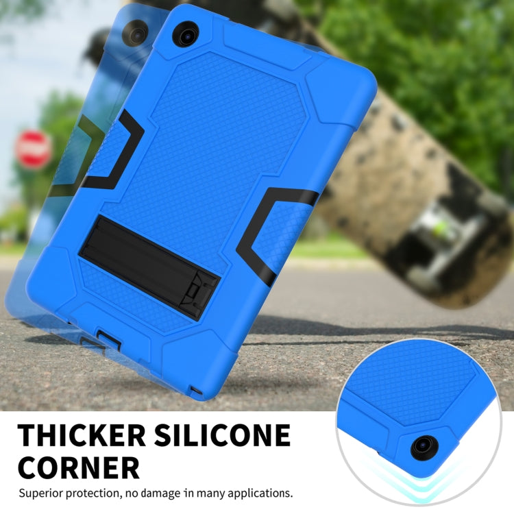 For Samsung Galaxy Tab A8 10.5 2021 X200 Contrast Color Robot Silicone + PC Tablet Case