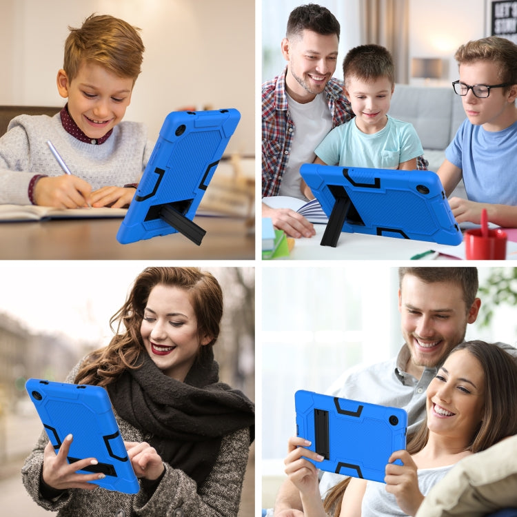For Samsung Galaxy Tab A8 10.5 2021 X200 Contrast Color Robot Silicone + PC Tablet Case