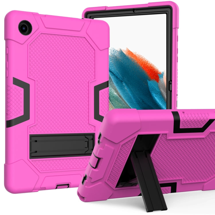 For Samsung Galaxy Tab A8 10.5 2021 X200 Contrast Color Robot Silicone + PC Tablet Case