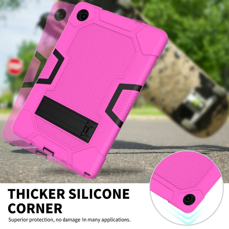 For Samsung Galaxy Tab A8 10.5 2021 X200 Contrast Color Robot Silicone + PC Tablet Case