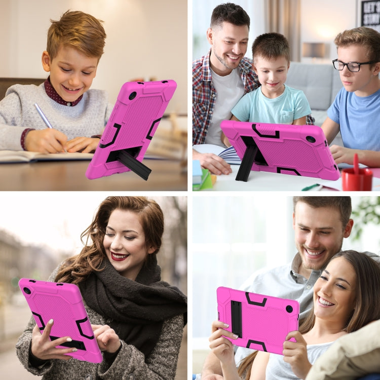 For Samsung Galaxy Tab A8 10.5 2021 X200 Contrast Color Robot Silicone + PC Tablet Case