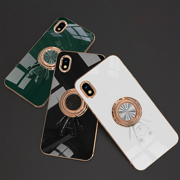 For Sony Xperia Ace III 6D Plating Astronaut Ring Kickstand Phone Case