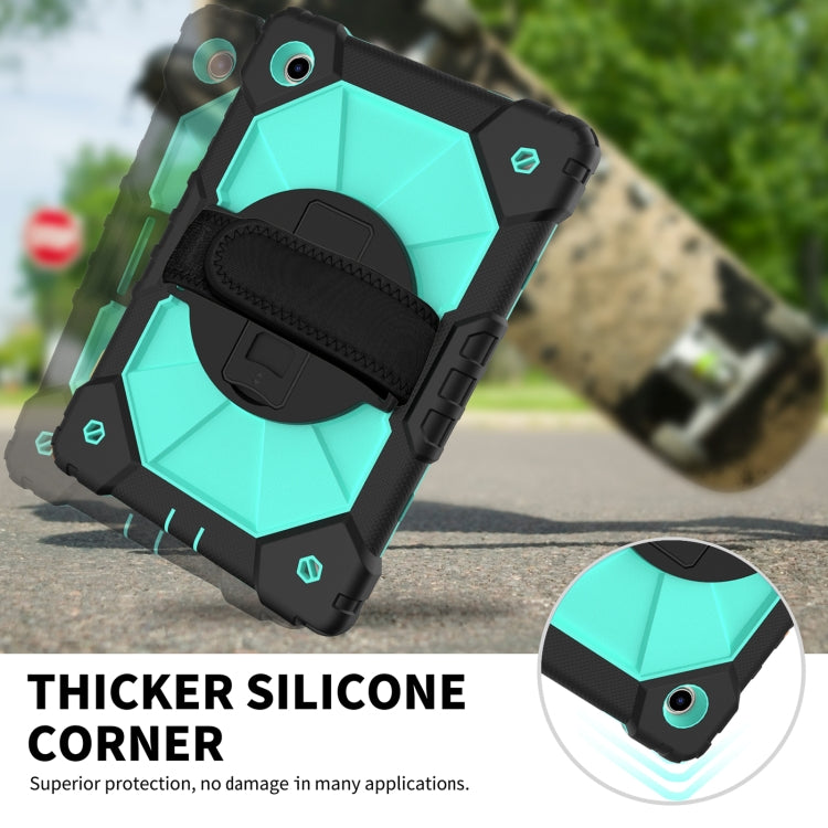 For Samsung Galaxy Tab A8 10.5 2021 X200 Contrast Color Robot Silicone + PC Tablet Case