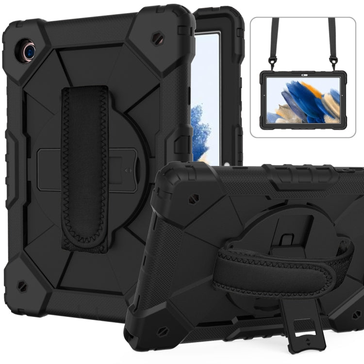 For Samsung Galaxy Tab A8 10.5 2021 X200 Contrast Color Robot Silicone + PC Tablet Case