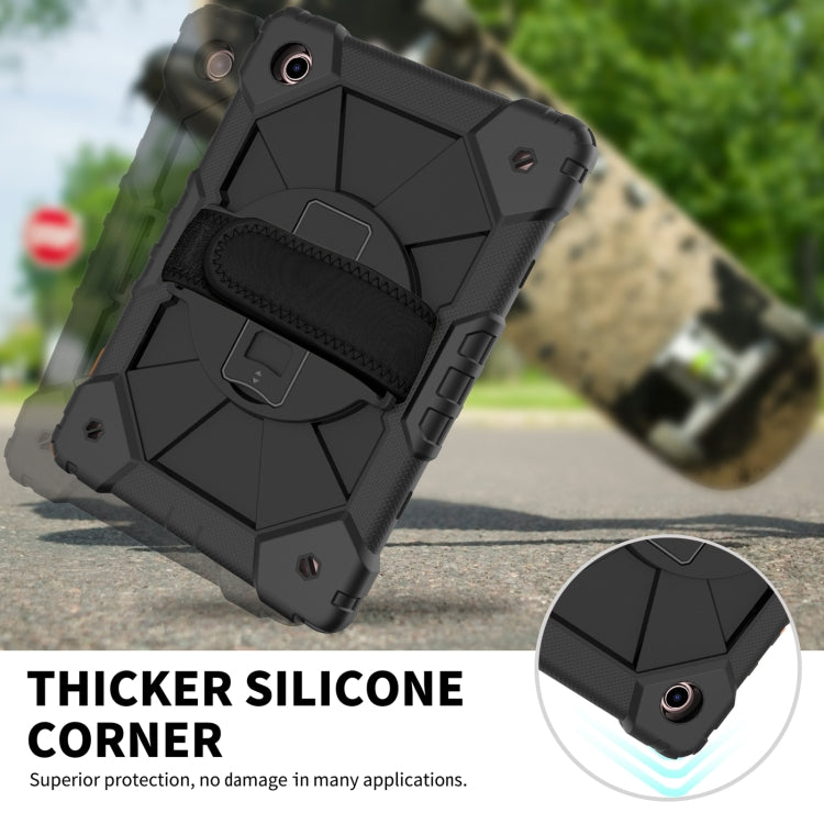 For Samsung Galaxy Tab A8 10.5 2021 X200 Contrast Color Robot Silicone + PC Tablet Case