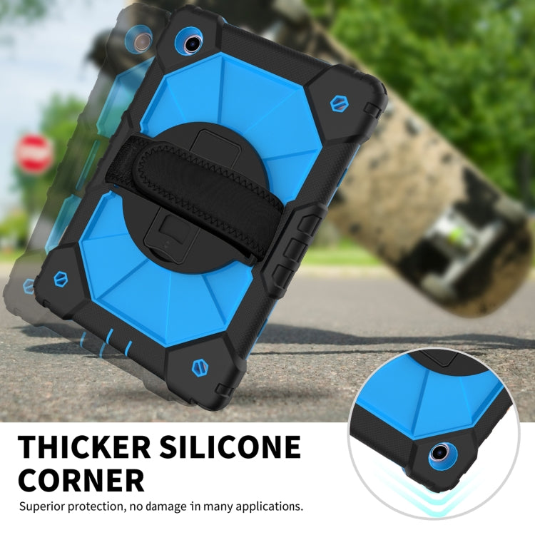 For Samsung Galaxy Tab A8 10.5 2021 X200 Contrast Color Robot Silicone + PC Tablet Case