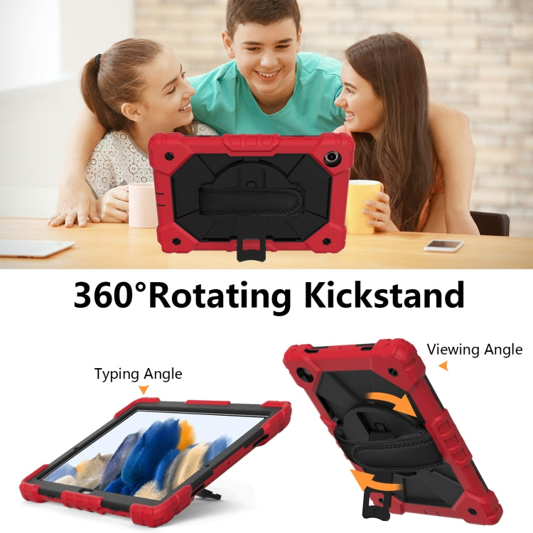 For Samsung Galaxy Tab A8 10.5 2021 X200 Contrast Color Robot Silicone + PC Tablet Case