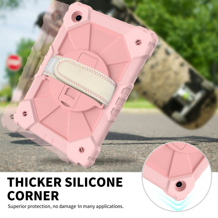 For Samsung Galaxy Tab A8 10.5 2021 X200 Contrast Color Robot Silicone + PC Tablet Case