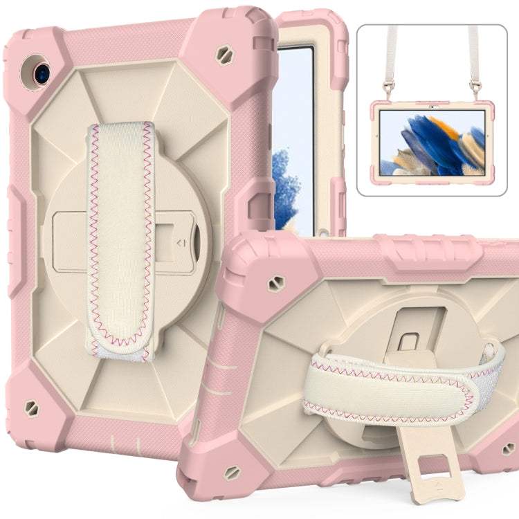 For Samsung Galaxy Tab A8 10.5 2021 X200 Contrast Color Robot Silicone + PC Tablet Case