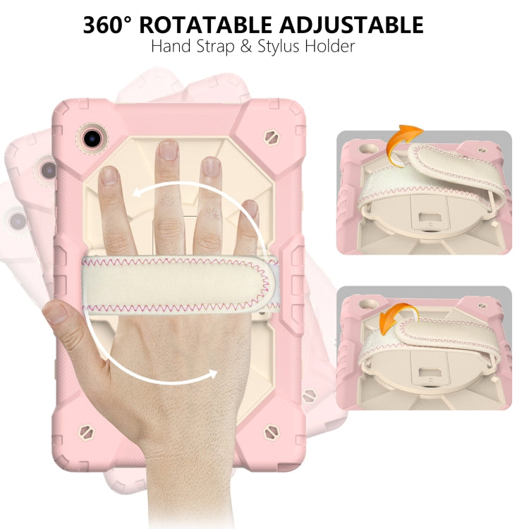 For Samsung Galaxy Tab A8 10.5 2021 X200 Contrast Color Robot Silicone + PC Tablet Case