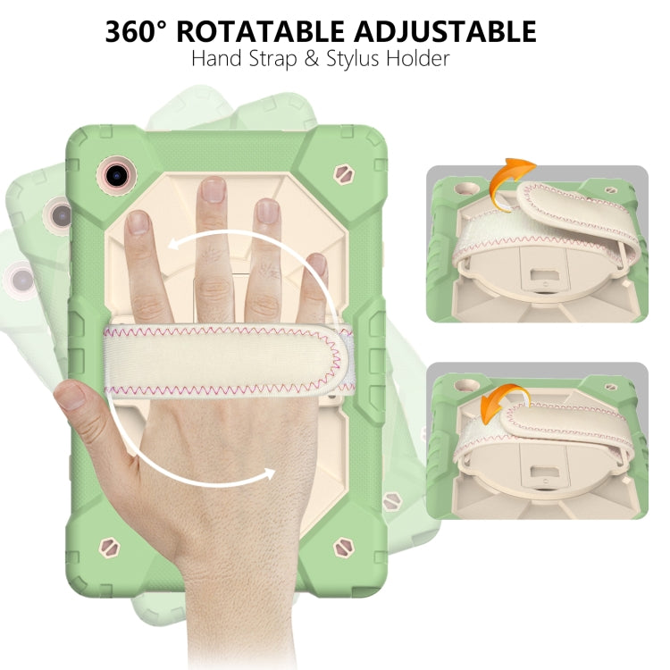 For Samsung Galaxy Tab A8 10.5 2021 X200 Contrast Color Robot Silicone + PC Tablet Case