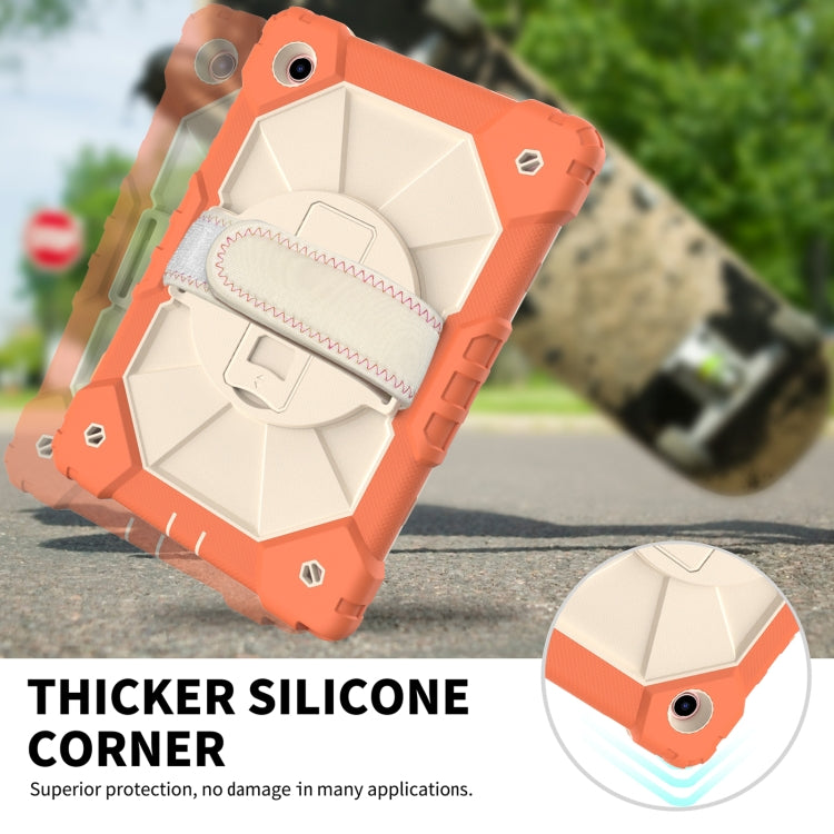For Samsung Galaxy Tab A8 10.5 2021 X200 Contrast Color Robot Silicone + PC Tablet Case