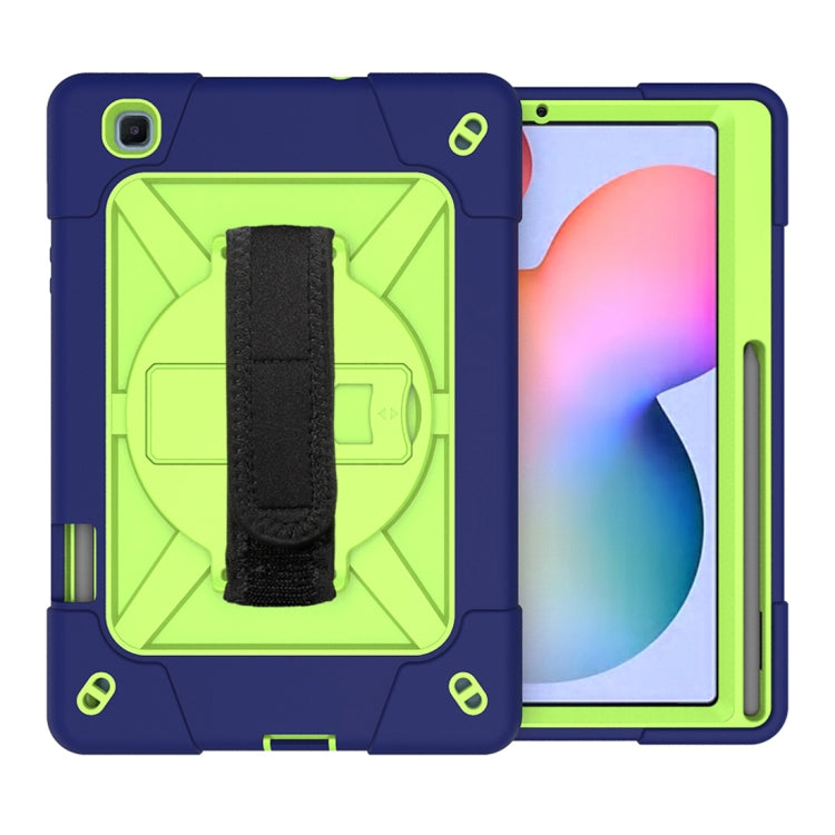 For Samsung Galaxy Tab S6 Lite P610 Contrast Color Robot Silicone + PC Tablet Case
