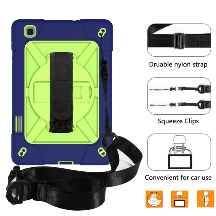 For Samsung Galaxy Tab S6 Lite P610 Contrast Color Robot Silicone + PC Tablet Case