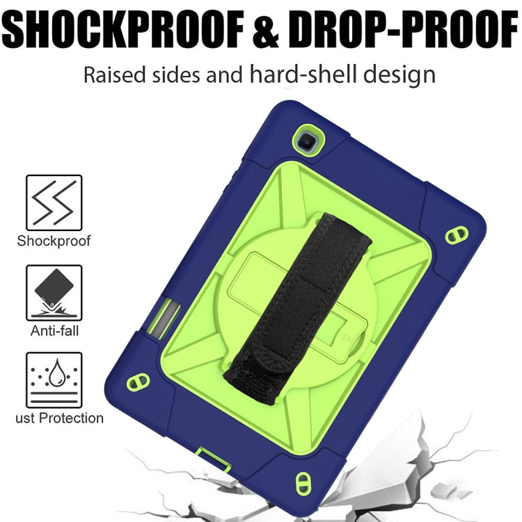 For Samsung Galaxy Tab S6 Lite P610 Contrast Color Robot Silicone + PC Tablet Case