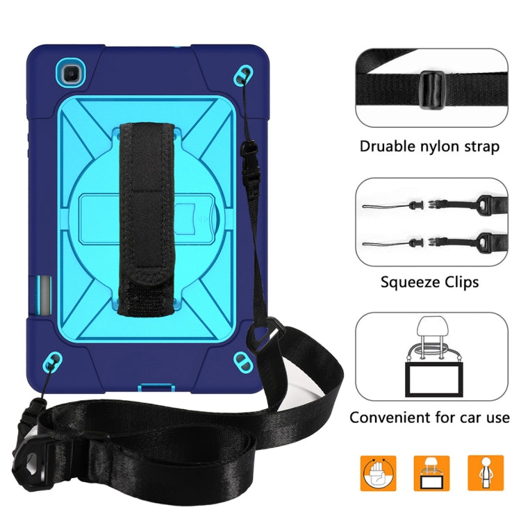 For Samsung Galaxy Tab S6 Lite P610 Contrast Color Robot Silicone + PC Tablet Case