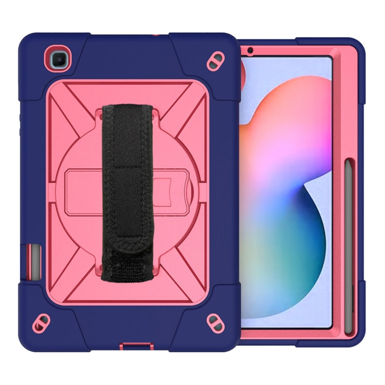 For Samsung Galaxy Tab S6 Lite P610 Contrast Color Robot Silicone + PC Tablet Case