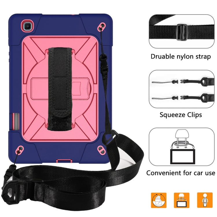 For Samsung Galaxy Tab S6 Lite P610 Contrast Color Robot Silicone + PC Tablet Case