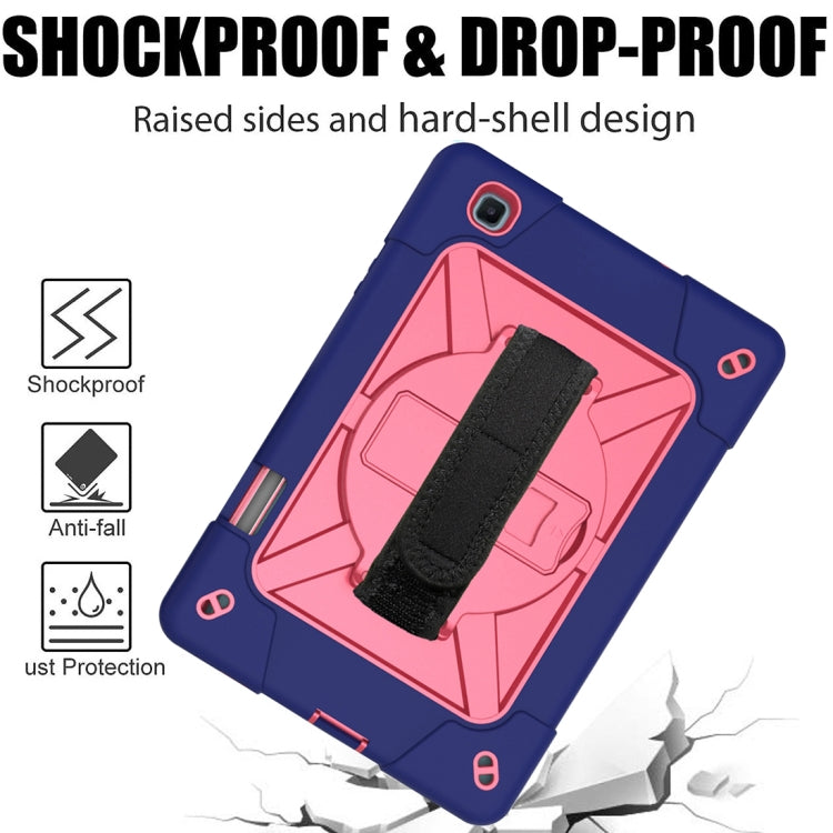 For Samsung Galaxy Tab S6 Lite P610 Contrast Color Robot Silicone + PC Tablet Case