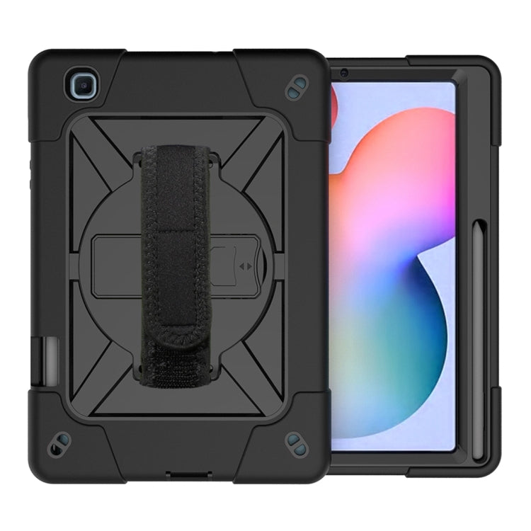 For Samsung Galaxy Tab S6 Lite P610 Contrast Color Robot Silicone + PC Tablet Case