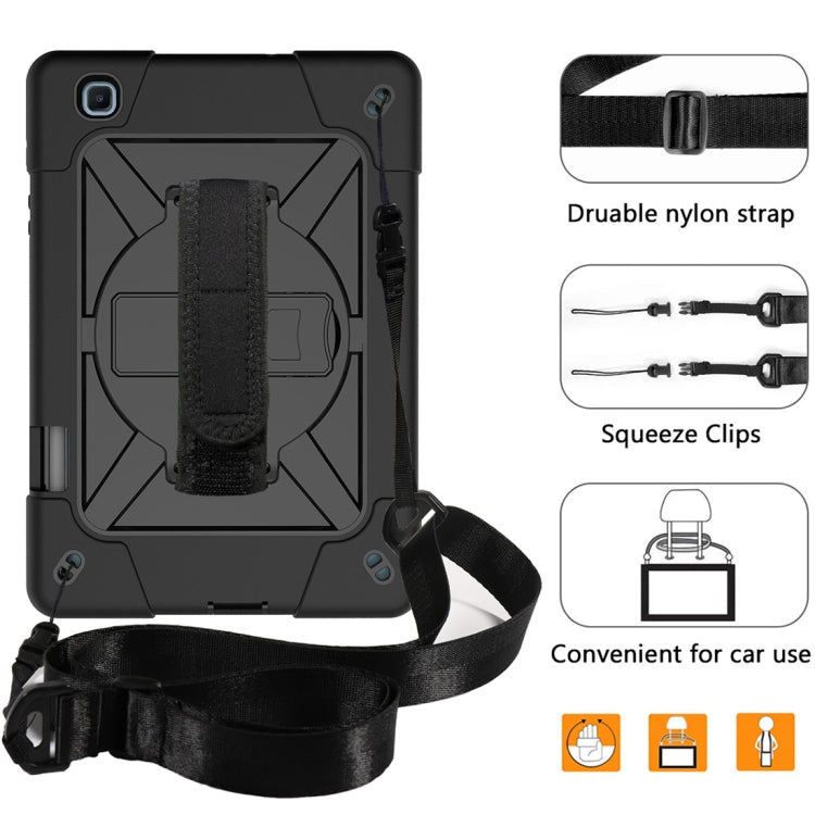 For Samsung Galaxy Tab S6 Lite P610 Contrast Color Robot Silicone + PC Tablet Case