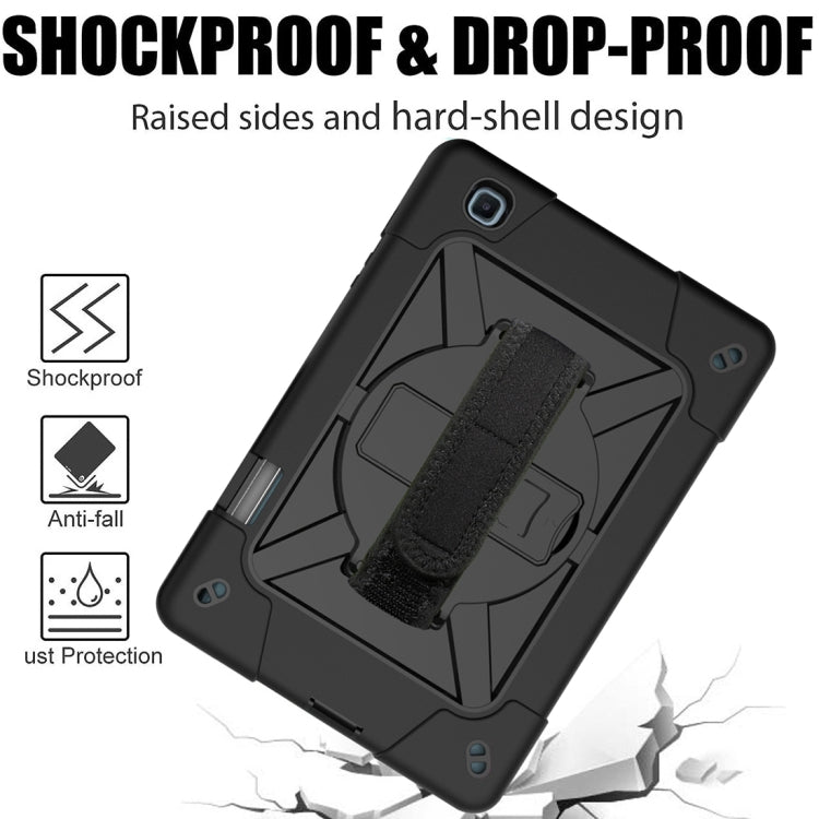 For Samsung Galaxy Tab S6 Lite P610 Contrast Color Robot Silicone + PC Tablet Case