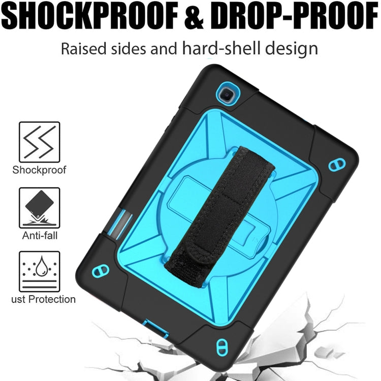 For Samsung Galaxy Tab S6 Lite P610 Contrast Color Robot Silicone + PC Tablet Case